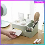 TISSUE DISPENSER HOLDER OFFICE DESK OR MAKEUP ORGANIZER MULT