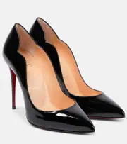 [Christian Louboutin] Christian Louboutin Hot Chick 100 patent leather pumps AU 11 black
