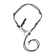 [Our Legacy] Our Legacy-Black Cow Leather Ladon Key Ring-Uomo OS OS