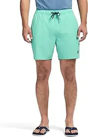 [IZOD] Men's Swim Trunks with Comfort Liner Saltwater Performance Upf50 Stretch Swimsuit 6"