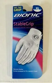 Bionic Stable Grip Golf Glove Women’s Right XL White Cabretta Leather