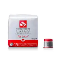 在飛比找momo購物網優惠-即期品【illy】經典咖啡膠囊6gx18入x2袋(中焙/深焙