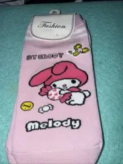 1 Pair Of My Melody Socks With Bee And Candy