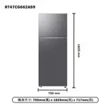 下單10倍蝦幣 SAMSUNG三星 RT47CG662AS9 466公升 極簡雙門冰箱 鈦金銀