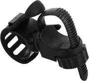 Outanaya Bicycle Flashlight Mount Holder Rotating Torch Clip for Handlebar Fit for Various Flashlight Easy Installation Compact Lightweight for Night Riding and Outdoor Activities