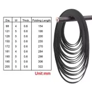 All Size Rubber Drive Belt Turntable Replacement For Phono/ Black us new