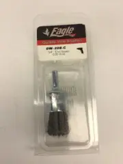 Eagle 3/4" Knot Wire End Brush, 1/4" Shank, .020" Wire Dia. NEW FREE SHIPPING