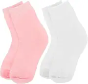 [WOONEKY] Cotton Gel Foot Care Socks Moisturizing for Women Adults Anti-crack Socks High Ankle Support