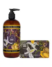 [English Soap Company] Royal Kew Gardens Orchid & Vanilla Hand Wash & Soap Bar Bundle