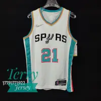 在飛比找蝦皮購物優惠-TerryJersey 馬刺 75周年 鑽石標 Nike S