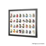 White LEGO Minifigure Wall Display Frame - 8x4 - Fits 32 Minifigures