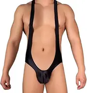 [ARSAVDCG] Men's Jockstrap Leotard Underwear Sleeveless Backless Thong Bodysuits Undershirts Wrestling Singlets One Piece Sexy Gay Jumpsuits