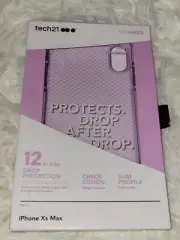 Tech21 Protection Case For Iphone Xs Max. NIB. Lilac Color.