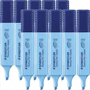 Staedtler Textsurfer Classic Highlighter Chisel Tip (Blue) [Box 10]