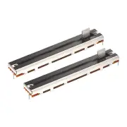 2Pcs Straight Single Linear Slide Potentiometer B10K 88mm(L) 60mm Travel