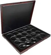 Wood Display Box for Twenty Large Capsule/Challenge Coins