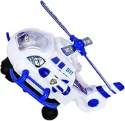 Take Apart Electric Helicopter for Assemble Aircraft Puzzle with Bright Colors Material Engaging Hands Activity No Batteries Required