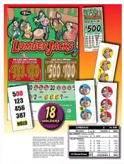 Hard Card - Pull Tickets - Tab Holder - Lumber Jacks