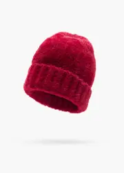 [Taking Shape] Taking Shape Fuzzy Beanie in RED - Women's Accessories Red
