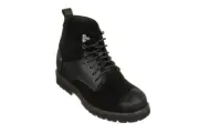 CALTO Men's Invisible 3.6" Height Increasing Elevator Work Style Lace Ankle Boot