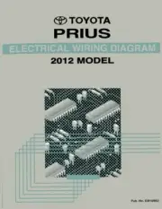 2012 Toyota Prius Wiring Diagrams Schematics Layout Factory OEM