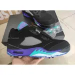 日韓直購 AIR JORDAN 5 LOW BLACK GRAPE 黑紫葡萄 運動休閒鞋 CU4523-001 男款