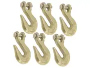 PACK OF 6 - 3/8 G70 Clevis Grab Hook Transport Tie Down DOT Grade 70 Tiedown