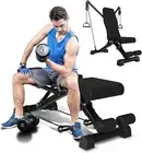 Adjustable Weight Abdominal Bench Sit-Up Back Support Fitness Flat Gym Exercise.