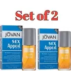 Jovan Sex Appeal EDC Cologne For Men 3 oz attractive Perfume Set of 2