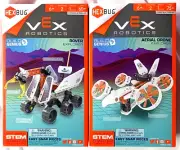 HEX BUG VEX ROBOTICS AERIAL DRONE AND ROVER EXPLORER LOT OF 2