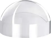 Triumph 40X Crystal Dome Magnifying Glass, 25MM Acrylic Optical Magnifier, 80MM Desk Reading Loupe, Half Ball Lens, Hands Free, Clear