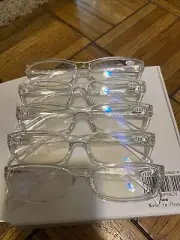 5 piece Transparent +1.00 reading glasses