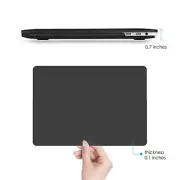 MacBook Pro 13 15 see-thru Smartshell Case Clear Black Cover Shell Anti-Scratch