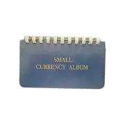 Currency Bill Pocket Album For Small / Fractional / Modern US Banknotes 12 Pages
