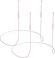 Earplug Lanyard [2 pcs] with Magnetic Tug-Resistant Safety Cord, Flexible Silicone Lanyard with Most Earplugs with Removable Tips Compatible(Pink)