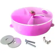 Catzon Bird Foraging System Wheel Seed Food Ball Spinning Training Toy-Purple
