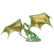 Dungeons & Dragons Fantasy Miniatures: Adult Emerald Dragon Premium Figure
