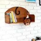 Solid Wooden Kids Floating Wall Mounted Display Shelf Bookshelf Storage decor