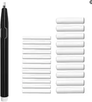 ZMOL Electric Eraser for Artists, 20 Refills, Automatic Portable Eraser for Precise Drawing, Battery Operated Electric Eraser Kit for Sketch Pencil, Crafts (Black)