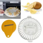 Microwave Oven Fat Potato Chips Maker Fruit Potato Crisp Chip Slicer Snack KU