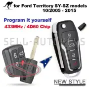 for Ford Territory SY SZ Falcon Fairmont BF FG Remote Flip Key 2005 - 2015