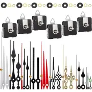 6 Pieces Clock Mechanism Kit with 9 Pack Clock Hands Silent Sweep Clock Motor...