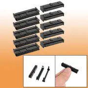 10 Pcs Black Dual Row 30 Pins IDC Socket Connector Female Header 2.54mm