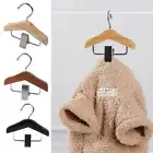 with Clip Kids Hanger Solid Wood Coat Hanging Rack Portable Mini Hanger