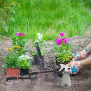 Lambu 7pcs Garden Tool Set Gardening Tools Kit Hand Shovel Plant Rake Mini Succulent