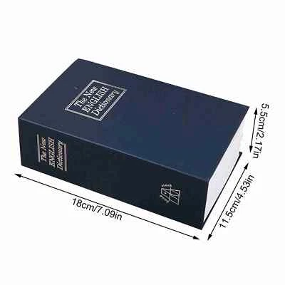 (Dark Blue)1Pc Security Lock Dictionary Safe Secret Book Cash Money Jewellery US