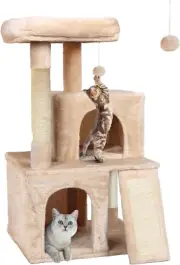 Cat Tree 84CM Scratching Post Scratcher Tower Condo Gym Toy House Furniture Wood
