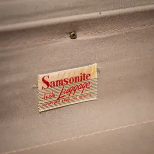 美國古董手提箱samsonite  1950's 復古行李箱 老行李箱 舊手提箱 皮製行李箱 旅行提箱 vintage