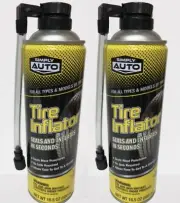 SA Tire Inflator and Sealer Quick Seal Aersol Can 16 OZ ! ( 2 pack)