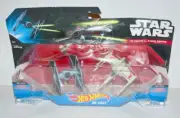 2015 Hot Wheels Star Wars Starships TIE Fighter Blue vs Red 2 Two X-Wing Diecast